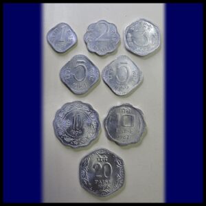 1965 1969 1971 1979 1986 1987 1991 1 Paisa 2 Paise 3 Paise 5 Paise 10 Paise 20 Paise - 9 Coins - Worth Collecting