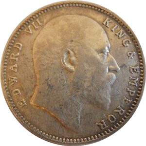 1907 1 One Rupee Edward VII King Emperor Bombay Mint 1 1907 1 One Rupee Edward VII King Emperor Bombay Mint