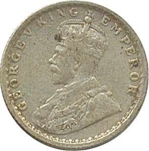 1916 1/4 Quarter Rupee George V King Emperor Calcutta Mint 1 1916 1/4 Quarter Rupee George V King Emperor Calcutta Mint