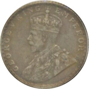 1925 1/4 Quarter Rupee George V King Emperor Bombay Mint 1 1925 1/4 Quarter Rupee George V King Emperor Bombay Mint