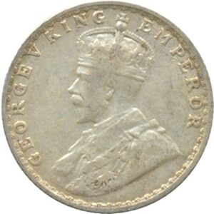 1925 1/4 Quarter Rupee George V King Emperor Bombay Mint 1 1925 1/4 Quarter Rupee George V King Emperor Bombay Mint