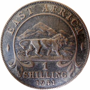 1941 1 SHILLINGS KGV East Africa Old Coin RARE