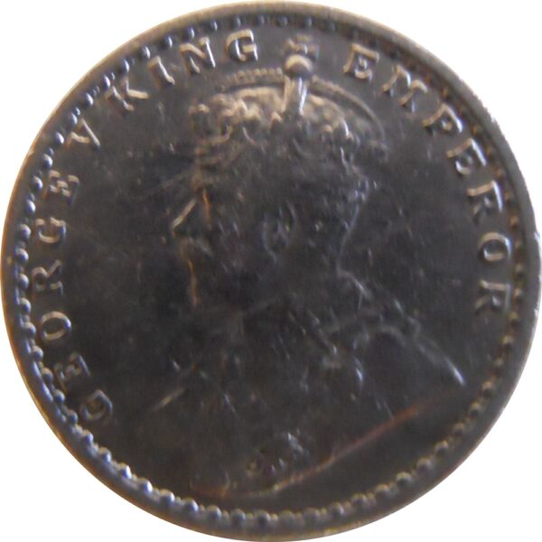 1915 2 Two Annas George V King Emperor - Bombay Mint - RARE