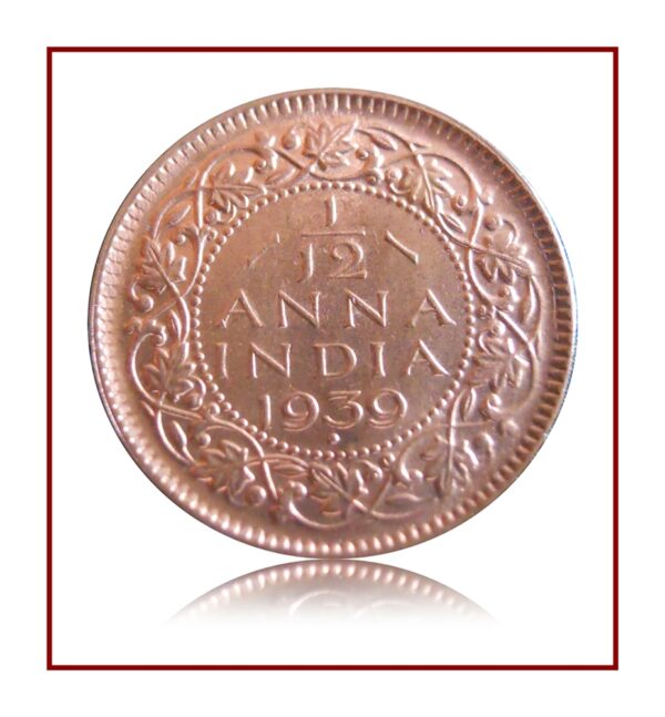 1939 Half Pice British India George VI Bombay Mint - Best Buy