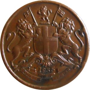 1835 1/12 One Twelve Anna East India Company - RARE COIN 1 1835 1/12 One Twelve Anna East India Company - RARE COIN
