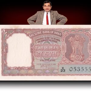 B-4 1957 2 Rupee Note Sign By H.V.R.Iyengar Ending with Fancy Number – RARE