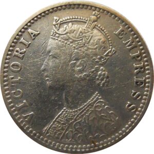 1/4 RUPEE COIN VIC EMPRESS 1897 BOMBAY MINT SILVER X RARE