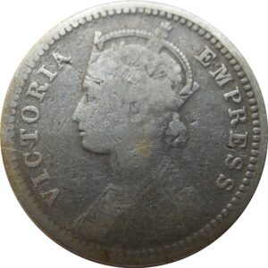 1/4 Rupee British India 1889 Silver Coin Queen Victoria - Best Buy 1
