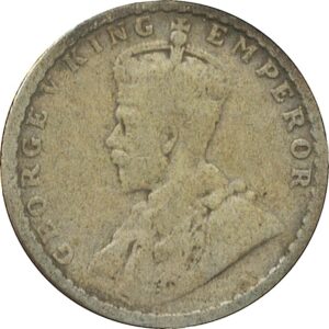 1919 1/4 Quarter Rupee King George V Calcutta Mint