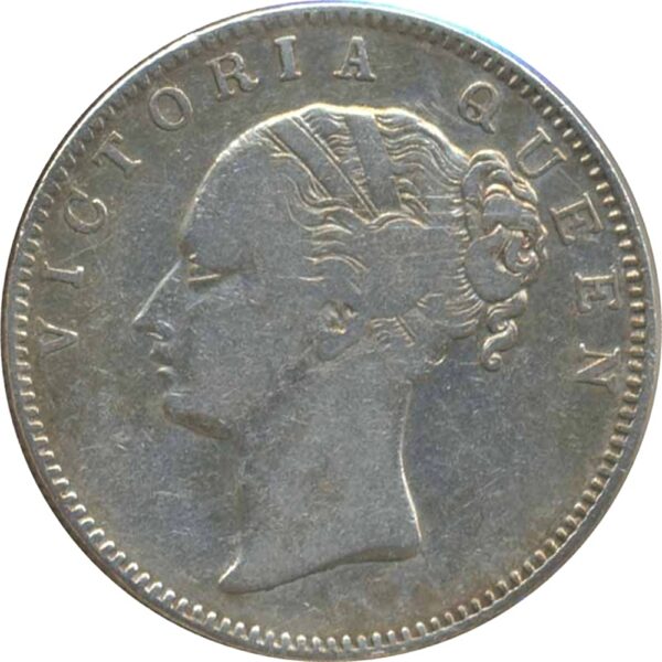 East India 1840 1 Rupee Victoria Queen Continuous Legend 19 Berries Calcutta Mint