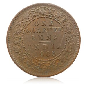 1906 1/4 Quarter Anna King Edward VII Calcutta Mint - Best Buy