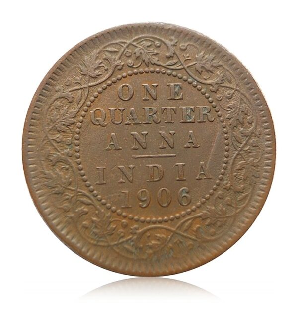1906 1/4 Quarter Anna King Edward VII Calcutta Mint - Best Buy
