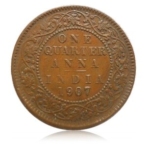 1907 1/4 Quarter Anna King Edward VII Calcutta Mint - Best Buy