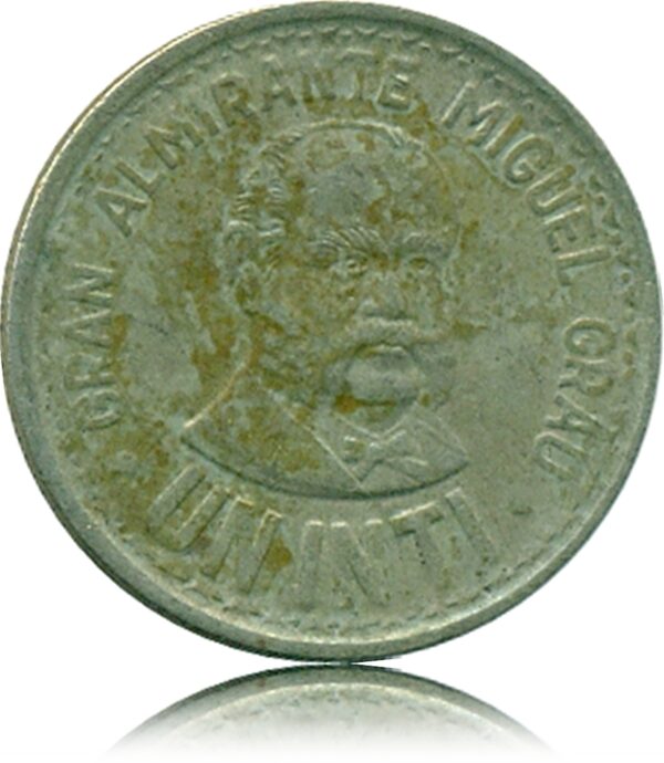 1987 Banco Latin American -Peru - The Peruvian currency -Rare MARKED TOKEN COIN