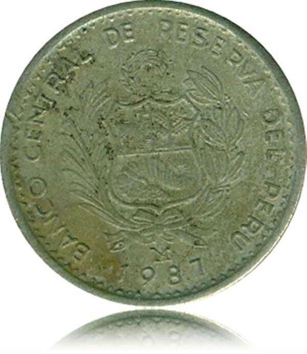 1987 Banco Latin American -Peru - The Peruvian currency -Rare MARKED TOKEN COIN