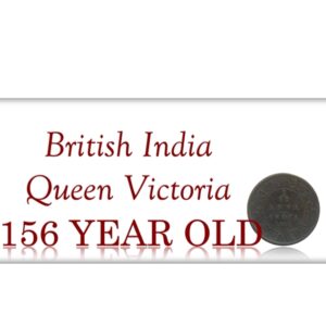 1862 British India   1/12 Twelve Anna Queen Victoria Bombay Mint - Rare Coin