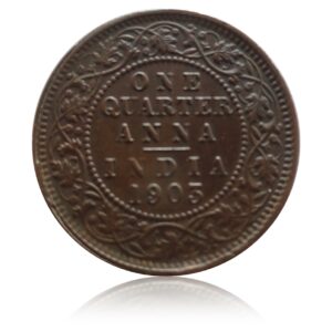1903 1/4 Quarter Coin British India King Edward VII Calcutta Mint - RARE