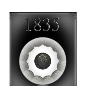 1835  1 Rupee Silver Coin East India Company King William III - RARE COIN