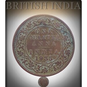 1935 1/4 Quarter Anna British India King George V Calcutta Mint - Best Buy