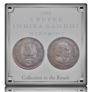 1985  5 Rupee Indira Gandhi Commemorative coin Hyderabad Mint - Best Buy