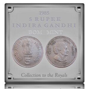 1985  5 Rupee Indira Gandhi Commemorative coin Bombay Mint - Worth Collecting