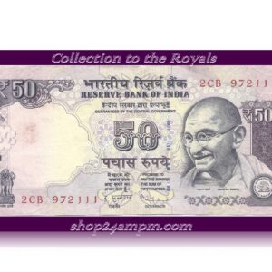 UNC 50 Rupee Note – Sig D. Subbarao– Ending with Fancy Number “972111” – RARE