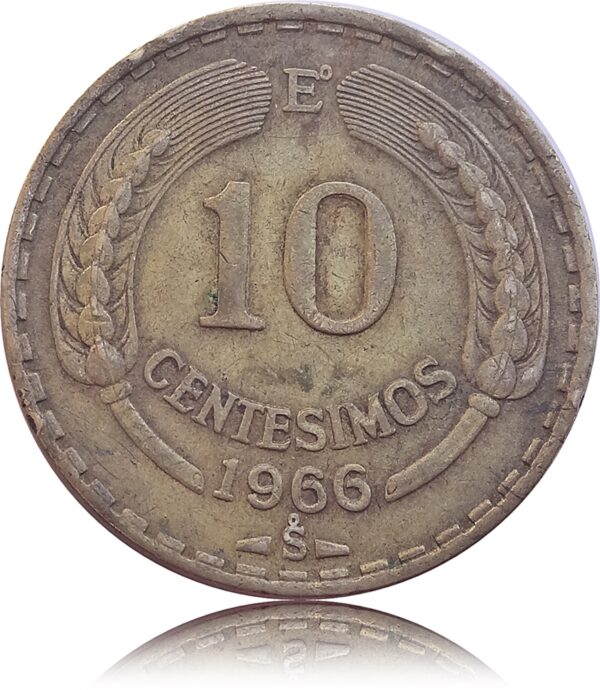 1966  10 Centesimos Coin of Chile - Worth Collecting 