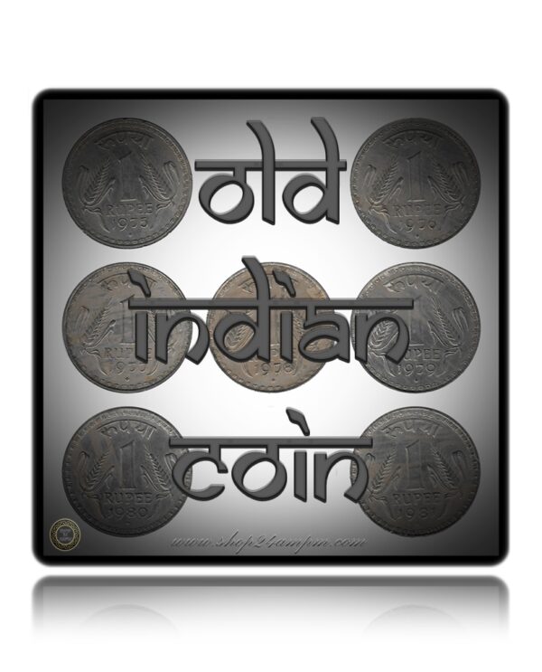 1975 1976 1977 1978 1979 1980 1981 1 Rupee Coin Republic India Bombay Mint – 5 Coins