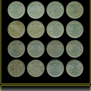 1980 1981 One Rupee Old Big Coin Bombay Mints - 16 Coins - Best Buy