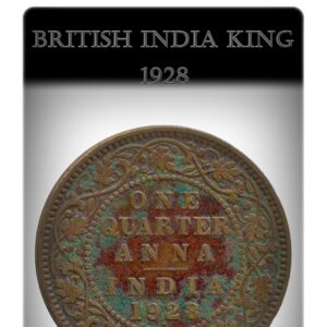 1928 1/4 Quarter Anna British India King George V Bombay Mint - Best Buy