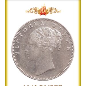 1840 Continuous Legend 1 Rupee Silver Coin British India Queen Victoria - Best Buy