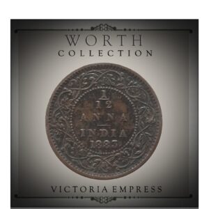 1883  1/12 Twelve Anna British India Queen Victoria Empress - Worth Buy