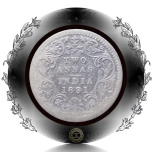 1891 2 Annas Victoria Empress Bombay Mint