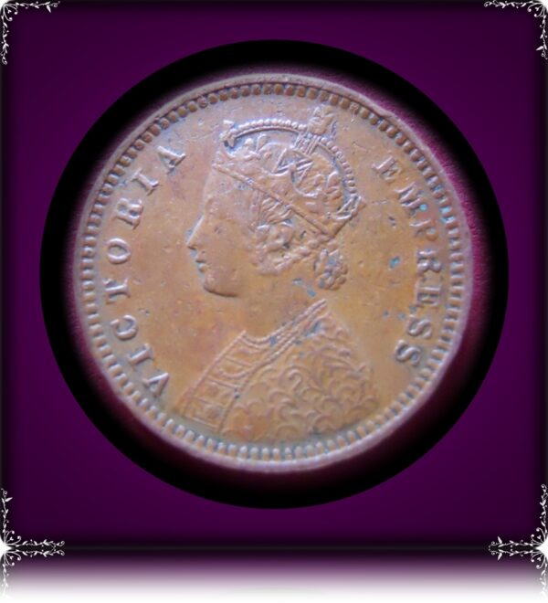 1882  1/12 Twelve Anna Queen Victoria Empress Calcutta Mint