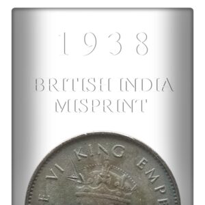 1938 1/4 Quarter Anna British India King George VI