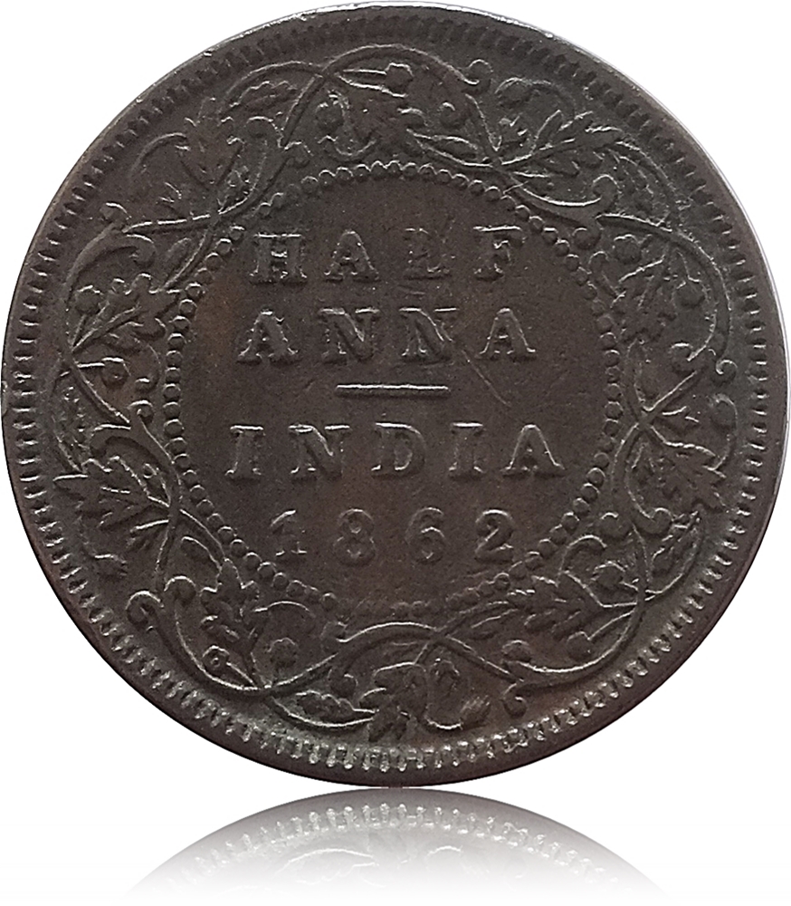 Rare 1862 Half Anna Queen Victoria - Best Buy