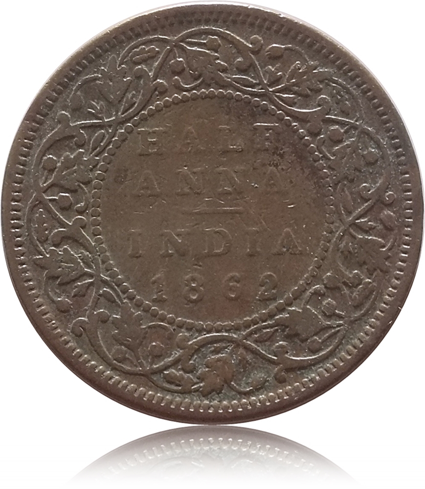 Rare 1862 Half Anna Queen Victoria - Best Buy