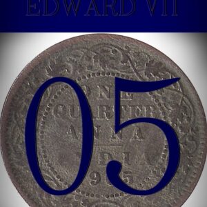 1905 1/4 Quarter Anna British India King Edward VII