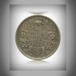 1943 1/4 Rupee George VI King Emperor - Calcutta Mint