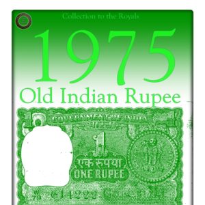 A-32  1975  1 Rupee Note G Inset M. G. Kaul Ending Fancy Number "222"