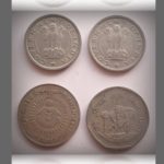 1950 1/2 Rupee 1987 1990 1 Rupee Republic India Coin - 4 Coins