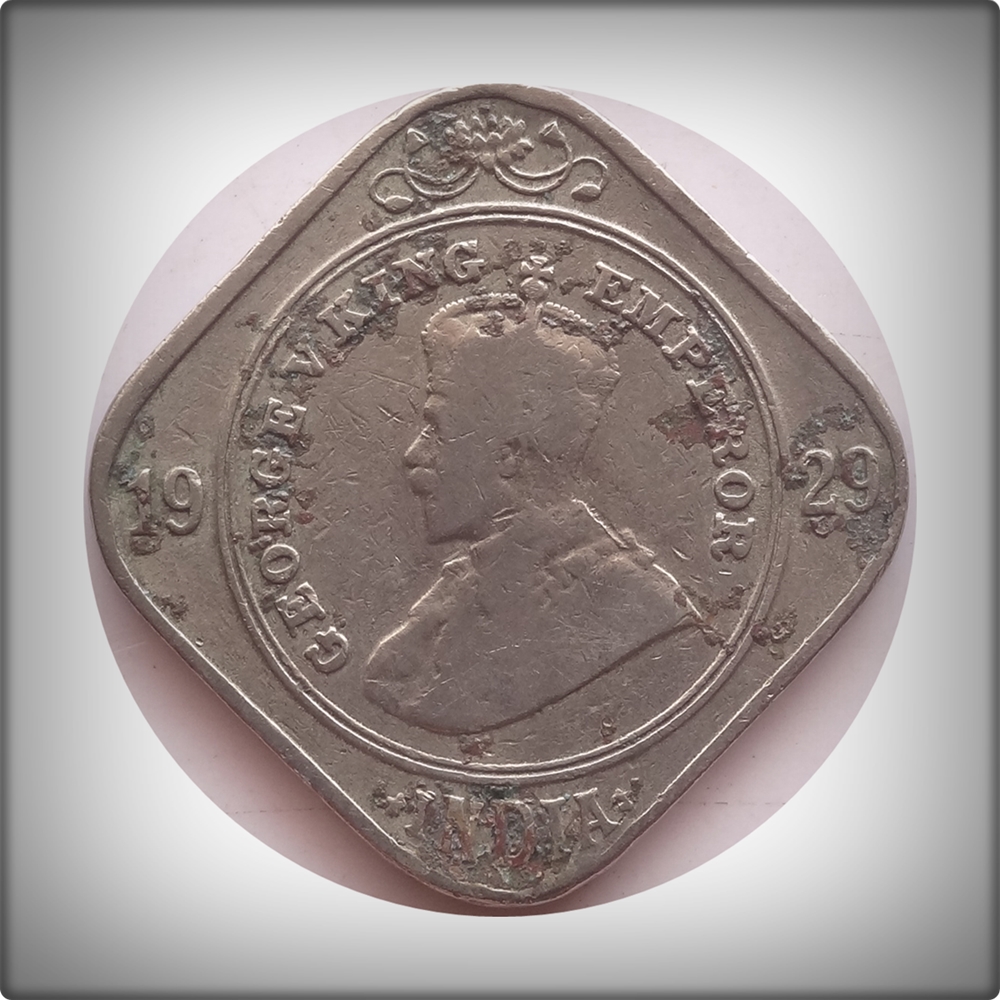 1929 2 annas British India King George V - Best Buy