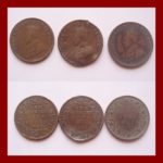 1920 1929 1936 1/4 Quarter Anna British india King George V 3 coins