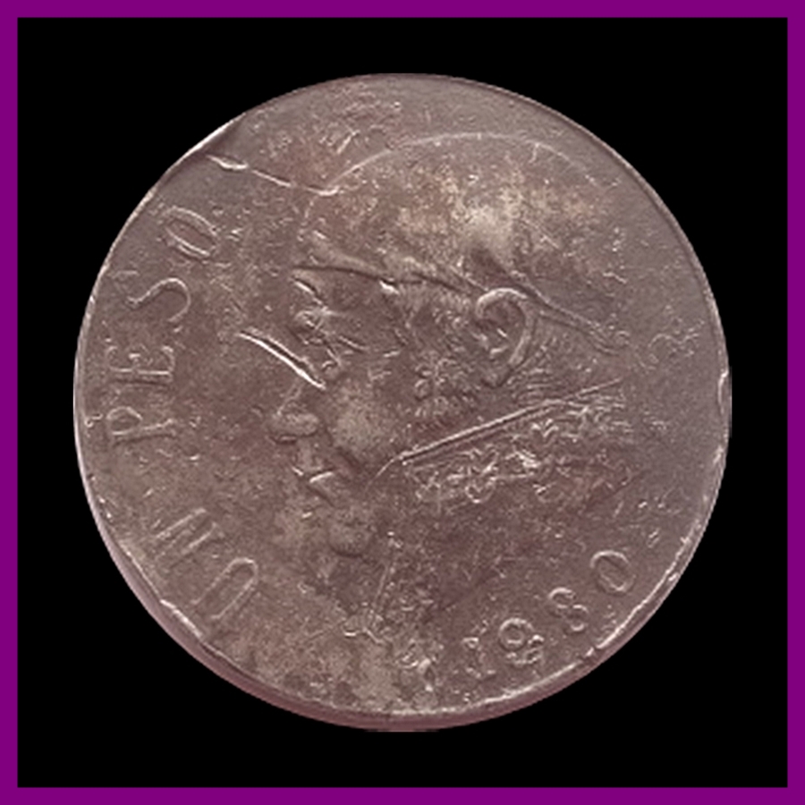 1980 U N PESO MEXICANOS TOKEN COIN