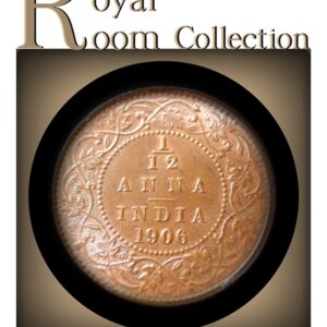 1906 1/12 Twelve Anna  British India King Edward VII  Class Copper Coin