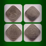 1918 2 Annas British India King George V copper Nickel – Calcutta Mint – Worth Collecting 2 NOS