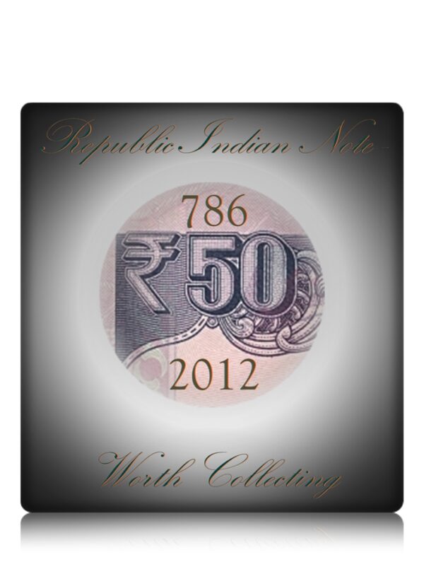 50 Rupee UNC Note D Subbarao Ending Number "786"