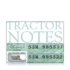 5 Rupee Old Tractor Note Semi Fancy Number Double Digit Collection Value