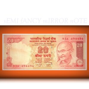 2007 E-23 20 Rupee Note Sign by Dr Y V Reddy
