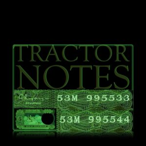 C-32 5 Rupee Old Tractor Note Semi Fancy Number
